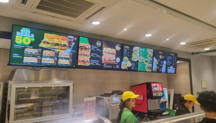 Menu Subway