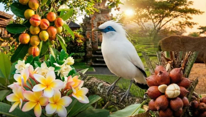 Complete List of 6 Native Balinese Flora and 4 Fauna