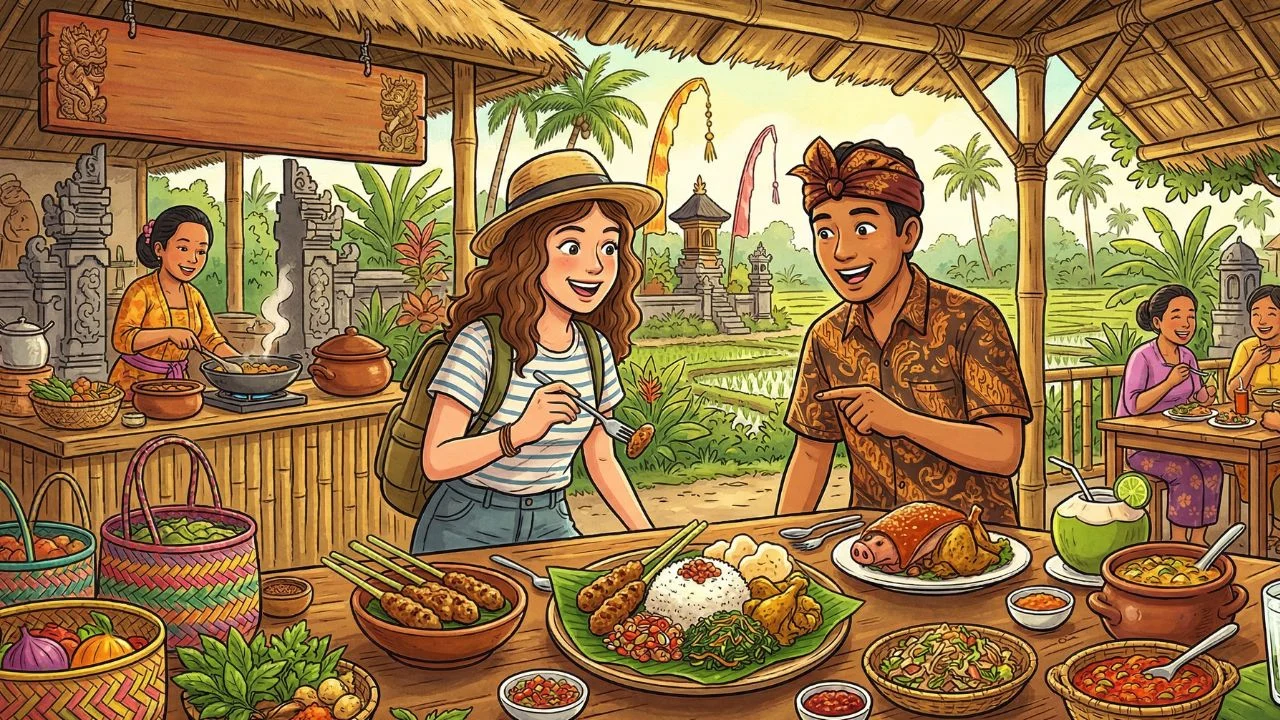 Explore makanan khas bali