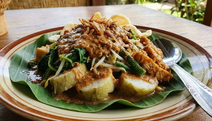 Tipat Cantok Khas Bali