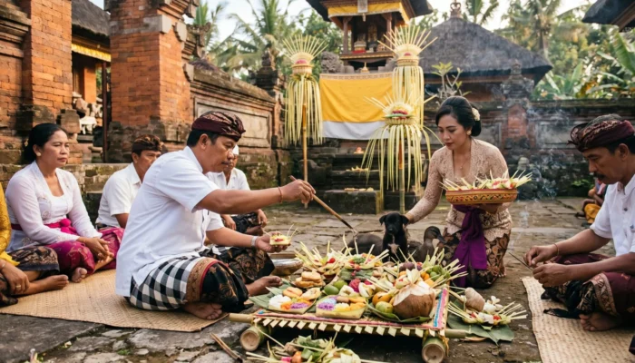 The Meaning of the Mecaru Ceremony in Bali