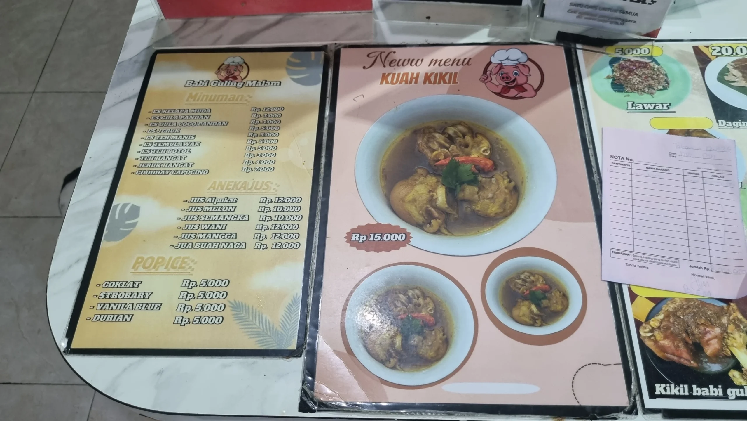 Harga Minumakn Babi Guling Malam