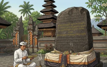 ilustrasi prasasti di bali