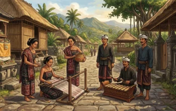 Ilustrasi suku bali aga